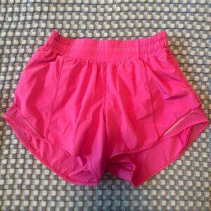 Lululemon Hotty Hot Shorts Pink 2.5 inch